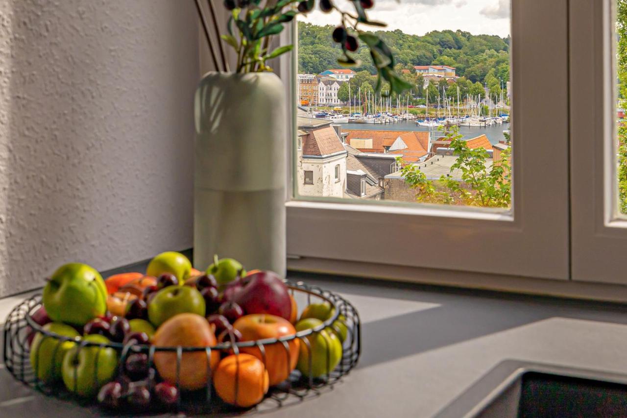 Fewo1846 - Moewensicht - Luxurioese Maisonettewohnung Mit 2 Schlafzimmern Und Hafenblick Flensburgo Esterno foto